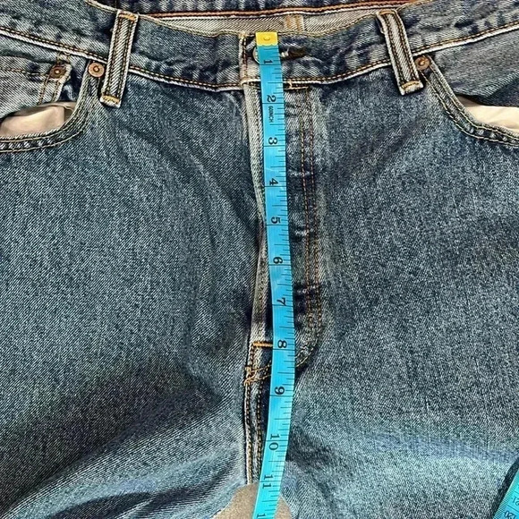 [W36L34]Levi’s 501  Light washed Men Straight Leg Jeans - Picture 4 of 7